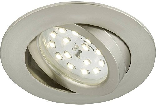 Briloner Leuchten LED Einbauleuchte, Einbaustrahler, LED Strahler, Spots, Deckenstrahler, Deckenspot, Lampen Wohnzimmer, LED Einbaustrahler 230v, Deckeneinbauleuchten, Einbaustrahler Set, schwenkbar, rund