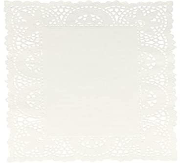 Garcia de Pou 250 unità centrini carta bianca rettangolare 37 x 26 x 30 cm