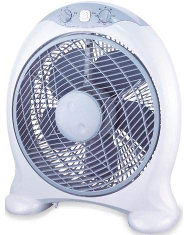 GSC Box Fan - Ventilatore portatile, giro di 360°, potenza 45 W – 230 V, 50 Hz, pala da 30 cm