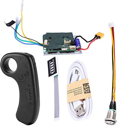 Dioche Elektrisches Skateboard ESC Kit, 430W 36V Longboard Ersatz Ersatz bürstenloser elektrischer Mainboard Motor mit Fernanzeige und LED