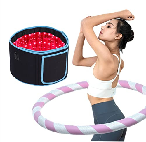 Ceinture rouge et infrarouge pour soulager la douleur, coussin de thérapie en profondeur avec minuterie pour le dos, les épaules, les articulations et les douleurs musculaires