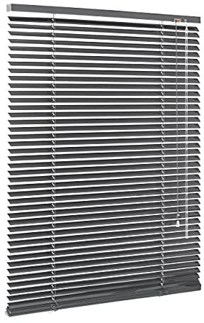 Ventanara® Jalousie Aluminium Rollo Plissee Schalusie Jalousette Türrollo Rolladen viele Größen (50 x 130 cm, Grau matt)