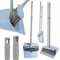 YORK Besen Quick mit Langem Stiel 85x25 cm - und Kehrschaufel Combo Hervorragende Staubaufnahme Kehrwisch Schaufel Set Handliches - Boden Anliegend, Blau