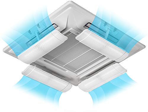 YilwnnCse Ceiling Central Air Conditioning Air Conditioner Deflector Air Deflector Micro Hole Wind Guide,Length Retractable,Angle Can Adjusted Freely,Suitable for Office&Family(1 Piece)