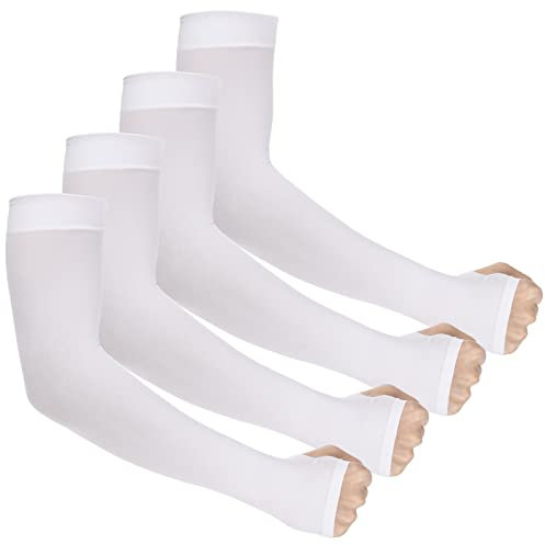 Ouligay 4 Paia Manicotti Braccio Protezione UV UPF 50 Manicotto Braccio di Raffreddamento Manicotti di Compressione Braccio per Ciclismo pesca corsa escursionismo