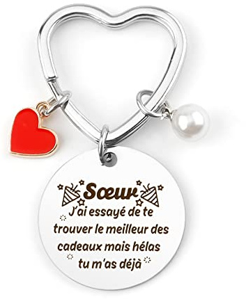 Irrigao Cadeau Soeur Anniversaire, Cadeau Pour Soeur, Porte Clef Soeur, Cadeaux Pour Ma Soeur, Cadeaux Pour Sa Soeur Noel
