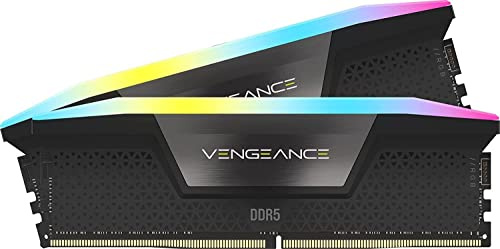 CORSAIR Vengeance RGB DDR5 32GB (2 x 16GB) hasta 6600MHz Intel RAM