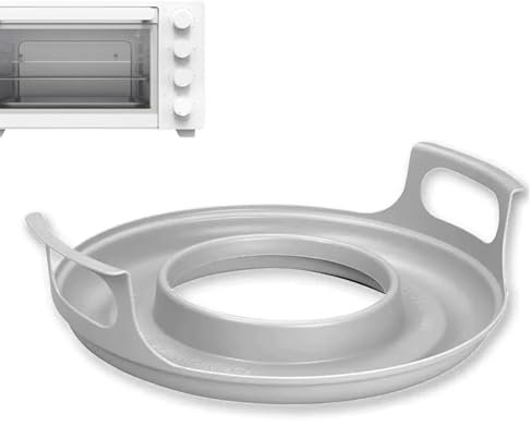 Bandeja De Silicona Con Asas, Bandeja Para Microondas Con Asas, Soporte Para Tazón De Microondas 11,75 Pulgadas, Soporte Para Platos De Microondas, Bandeja De Microondas Para Platos De Comida Calient