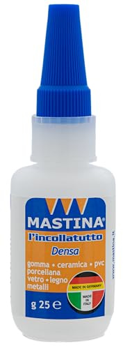 Mastina Incollatutto Densa a Viscosità Media con Beccuccio di precisione, Ideale per tenuta Forte ma Flessibile, Formato da 12g
