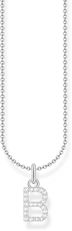 THOMAS SABO Halskette Buchstabe 925 Sterling Silber mit Zirkonia KE2240 - KE2265