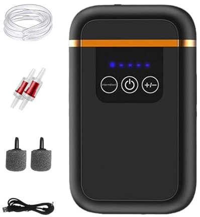 Bomba de oxígeno para acuario, Bomba de aire para pecera | Aireador de bomba de aire para acuario con carga USB de 1W,Potente bomba aireadora hidropónica, bomba aireadora de oxígeno para acuario, pece
