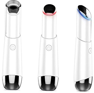KOCKSHION 1pezzi Massaggiatore Oculare Elettrico Dispositivo Per Massaggio Anti-età Antirughe Macchina Ergonomico Compatto Per Occhi Bianco