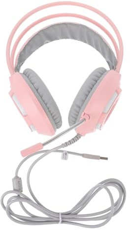 HOMSFOU Casque De Jeu Filaire avec Microphone Écouteurs Stéréo Fermés Confort Optimal Et Surround pour Pc Et Ordinateurs Portables