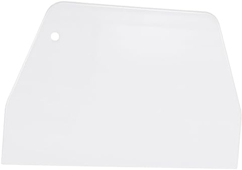 Mikinona Grattoir à Pâte Pâtisserie en Plastique Blanc 2pcs pour Décorer Gâteau et Lisser Glaçage, Outil Pratique pour Ustensiles Cuisine Pâtisserie