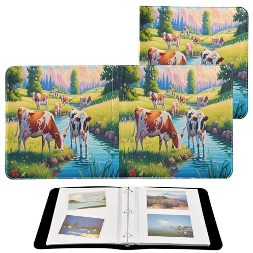 JUMBEAR Grande album fotografico autoadesivo con 20 pagine, album fai da te, per matrimoni, famiglia, bambini, vacanze, mucche