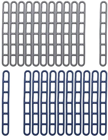 22 pièces Sangle de Tension du tendeur d'auvent de Tente, Haubans pour auvents, Tendeur de Tente à 6 Trous, Échelle d'auvent en Plastique, Haubans d'échelle pour auvents, Convient aux tentes, auvents