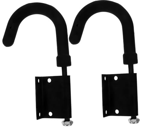 UKCOCO 2pcs Stainless Steel Ladder Hooks Heavy Duty Ladder Stabilizer for Fence Hook for Outdoor Safety