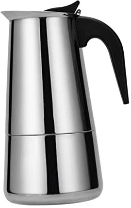 DONFAMDS Caffettiera in Acciaio Per Cucina Macchina Portatile Valvola Sicurezza Per Espresso
