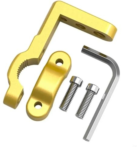 Fog Light Bracket 17-22mm Handlebar Motorcycle Multifunction Mount Bracket 10mm 8mm 6mm Fit for M6 Fit for M8 Thread for Base Light Light Tube Clamp(Gold)