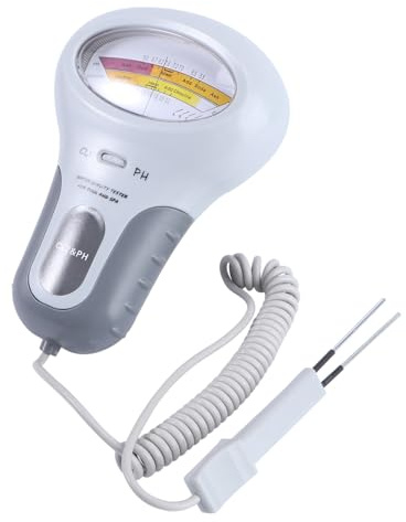 MERRYHAPY Medidor Portátil De Ph y Calidad Del Agua Para Piscina y Spa, Detector De Residuos Cl2, Probador Electrónico Gris Para Supervisión Precisa Del Agua