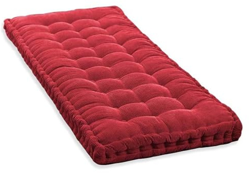 Hollywood Swing Bench Cushion Outdoor Chair Seat Pad Garden Bench Cushion Sizes (50 x 150 cm Red)