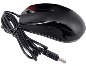 ZEPFJHE Fils optiques haute précision 800 DPI molette USB PS2s pour contrôles industriels bureau maison fils ergonomiques