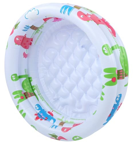 ERYUE Piscine Gonflable Ronde pour Bébés et Tout-Petits, Petite Piscine à Pompe Portable pour Enfants, Sol Super Doux Le Plaisir et la sécurité, Gonflage Rapide Les Enfants, Option Maison Animaux de
