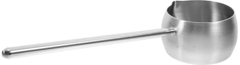 WATIIFUFU Mestolo in Acciaio Inox 304 per Olio con Manico lungo 280 Ml, Paletta per Acqua Domestica Resistente e Pratica, Utensile da Cucina per Riscaldamento e Versamento Olio in
