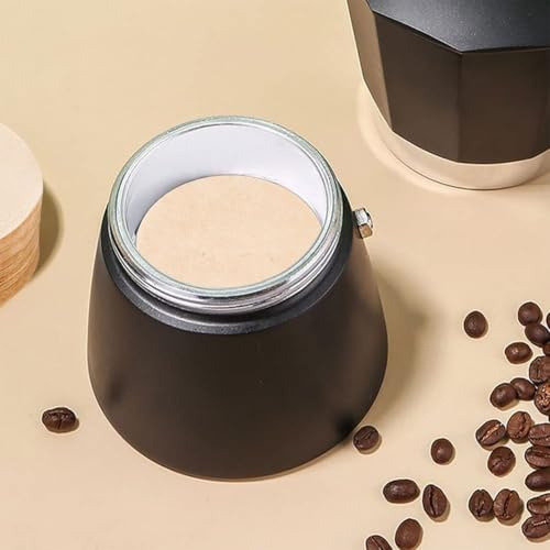 350 filtri di carta non sbiancata per macchina da caffè e espresso Aeropress da 64 mm, mantiene l'essenza del caffè e rimuove le particelle (marrone)