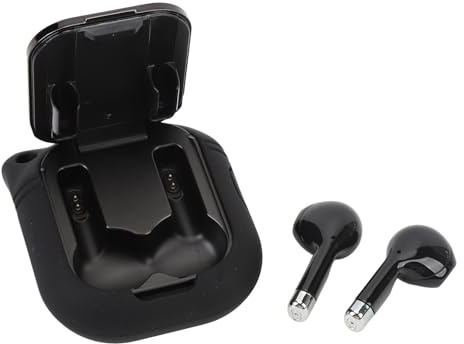 Montre Connectée avec écouteurs Bluetooth, Grand écran HD, Multifonction, NFC, Sport, pour, Excellent Partenaire pour Hommes et Femmes (Silicone Noir)