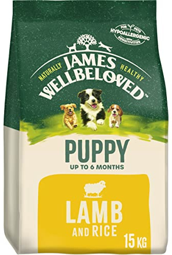 James Wellbeloved Complete Dry Puppy Food Lamb and Rice, 15 kg