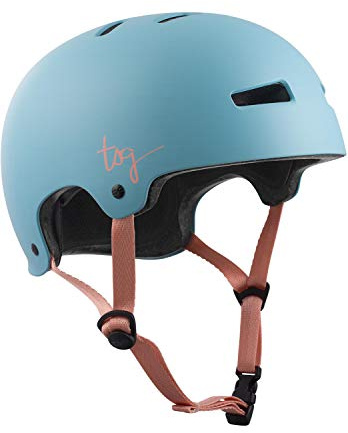 TSG Damen Helm Evolution WMN Solid Color, Satin Porcelain Blue, L/XL, 750102
