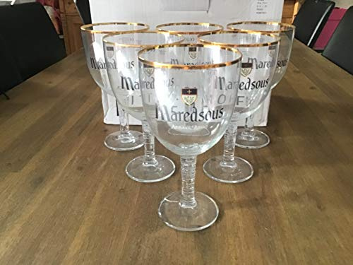 Maredsous Lot de 6 Verres à bière 50cl Neuf