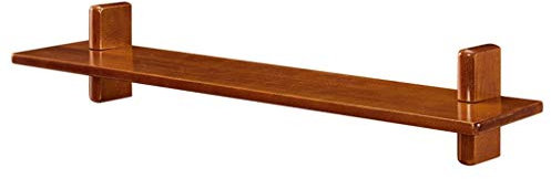 Sywlwxkq Estante de Madera Maciza, Estantes de partición montados en la Pared Telón de Fondo de TV Estantes Decorativos de Tablero (Color: Color Nogal, Tamaño: L)