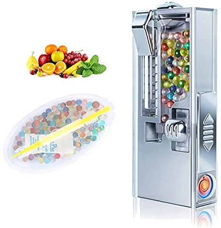 PENNY73 Perle Pusher Briquet Filtre Capsule Boîte Cigarette Explosion Pop-up Fumée Glace Perles pour Différentes Épaisseurs avec 600 Perles,Silver