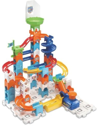 VTech 503603 Marble Rush Spiral City Murmelbahn-Bausatz, Mehrfarbig, 20 x 40 x 30 cm, englische Version