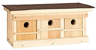 Mehrfamilien-Spatzenhaus mit Witterungsschutz für Ihren Garten