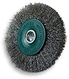 Kibros Lot 10 brosses circulaires tige Ø 75 mm inox souple 12 mm | Fil inox souple Ø 0,20 mm, 2 rangs, tige Ø 6 mm, pour perceuse ou visseuse à mandrin, décapage brossage nettoyage.