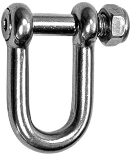 Schäkel Schaukelhaken Schaukelgelenk M6 Edelstahl 25x13mm Tragkraft 300kg- 6 er Set