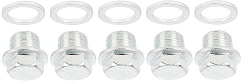 MACHSWON 5 Sets Motorölwannenbolzen Ölablassschraube Gewindereparatur mit Dichtung für Auto M16x1,5 mm
