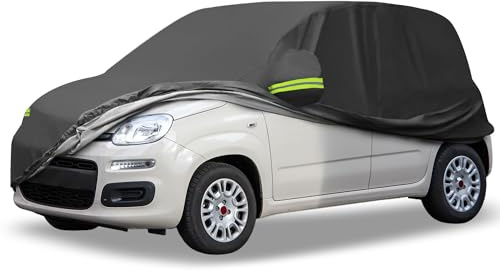 Uxcell Waterproof Full Car Cover for Fiat Panda 2003-2022 | Outdoor Full Cover, All Weather Protection, Durable