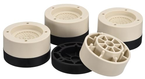 sourcing map Set di 4 alzate rotonde per mobili, altezza 3,5 cm, regolabili, per telaio del letto, tavolo, scrivania, gambe del divano, alzate per sedie, supporta 599,7 kg, albicocca