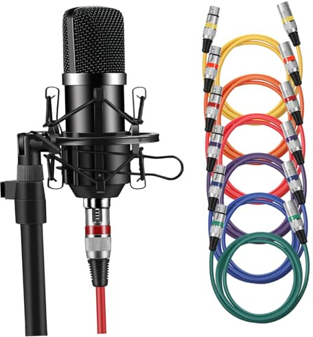 Veemoon XLR-mikrofonkabel Stecker Buchse Für Mikrofone Mit Stabiler Audiosignalübertragung Reichender Robustem Material