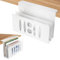 HAQIUHETO Soporte Lateral para Ordenador portátil, de Acero, sin Necesidad de taladrar, para MacBook Pro/Air, portátil, iPad, Libros (Doble Capa Blanca)