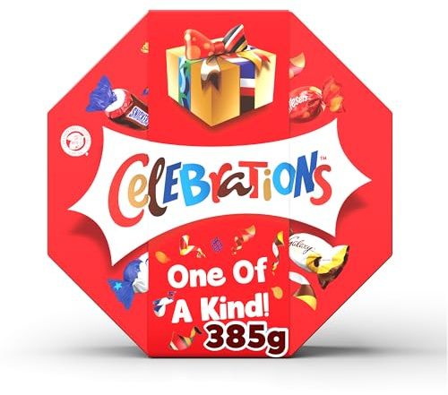 Celebrations Milk Personalised, 'One of a Kind' sleeved Chocolate Gift Box of Mini Chocolates & Biscuit Bars Centerpiece 385g