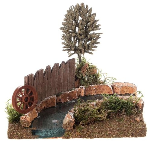 Flussbiegung und Krippenbaum 8 cm, 15x15cm
