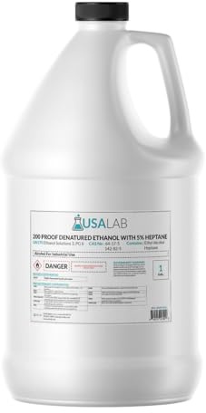 USA Lab High Purity CDA 12-A - 200 Proof Denatured Ethanol with N-Heptane - 1Gal, 5Gal, 55Gal, 270Gal - USAlab