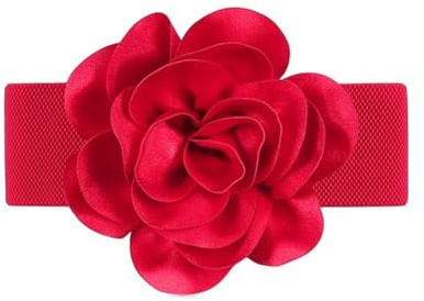 Oyccen Cinturón Decorativo de Vestido para Mujer Cinturón Ancho Elástico Cinturones de Cintura de Flores