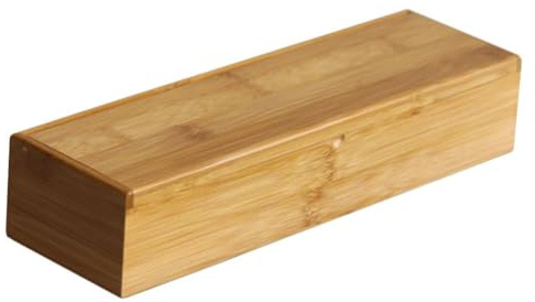 NOYGRNH Wooden Cutlery Box with Lids, Kitchen Chopsticks Box Utensils Drawer Organizer Bamboo Storage Cases Countertop Silverware Container for Tableware