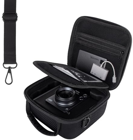 VOVMOEYA Tasche für Fujifilm Instax Wide Evo mit verstellbarem Schultergurt, Eva, Hartschalen-Tragetasche, Kameratasche, Schutzhülle, Koffer, Zubehör, Perfekte Passform, Camera case